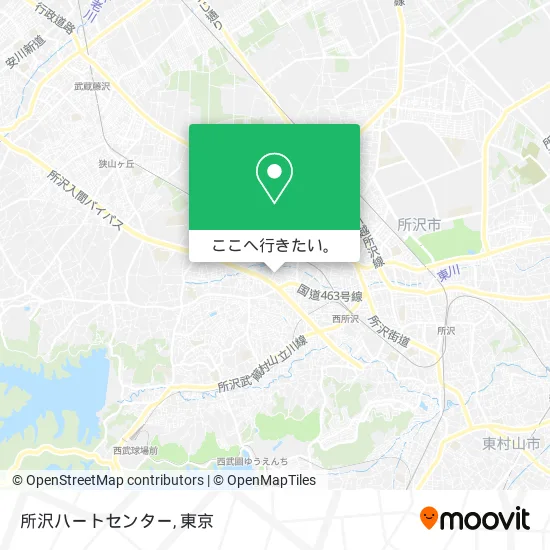 所沢ハートセンター地図