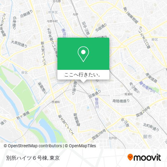 別所ハイツ６号棟地図