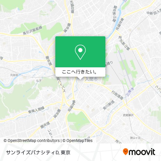 サンライズパナシティD地図