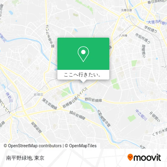 南平野緑地地図