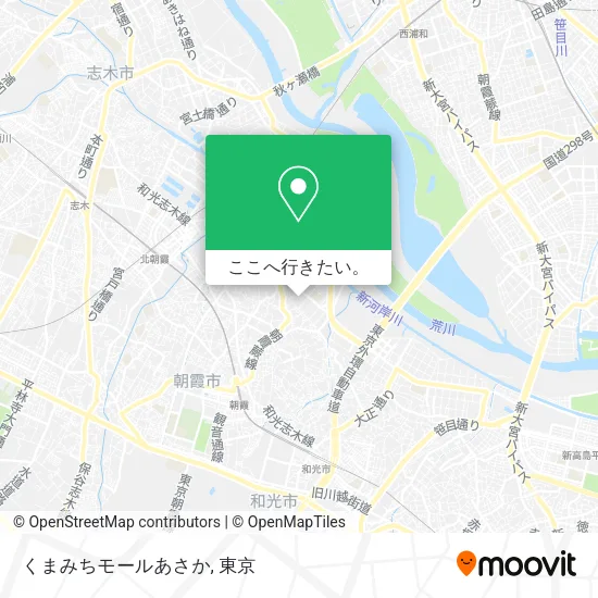 くまみちモールあさか地図