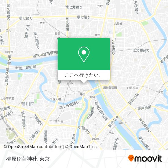 柳原稲荷神社地図