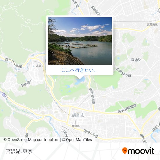 宮沢湖地図