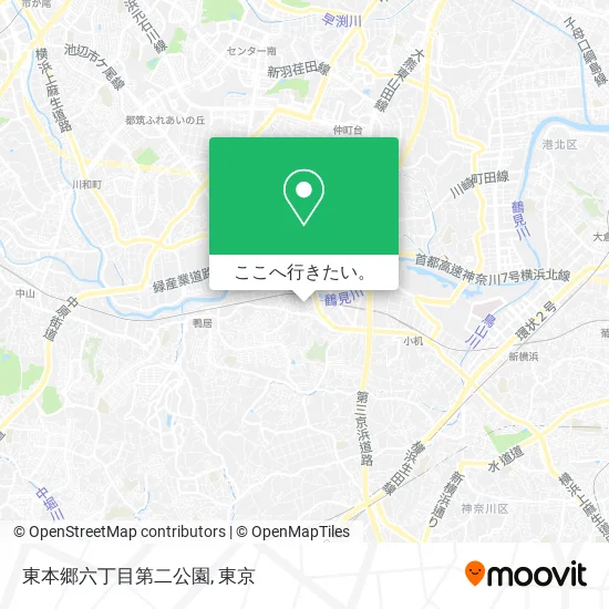 東本郷六丁目第二公園地図