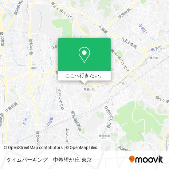 タイムパーキング　中希望が丘地図