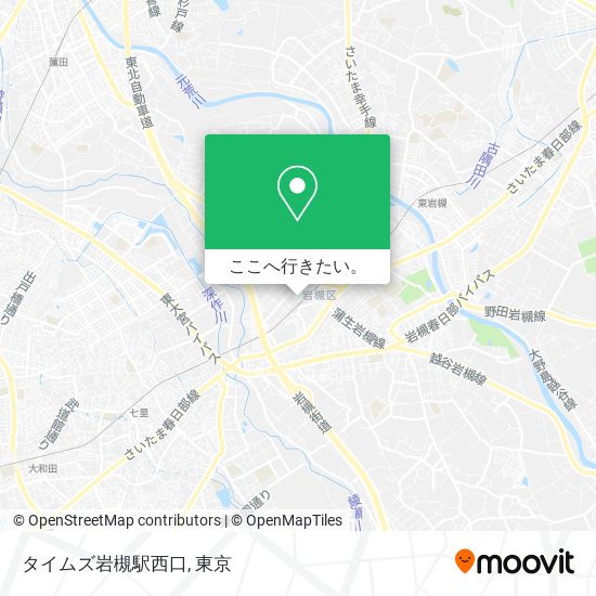 タイムズ岩槻駅西口地図