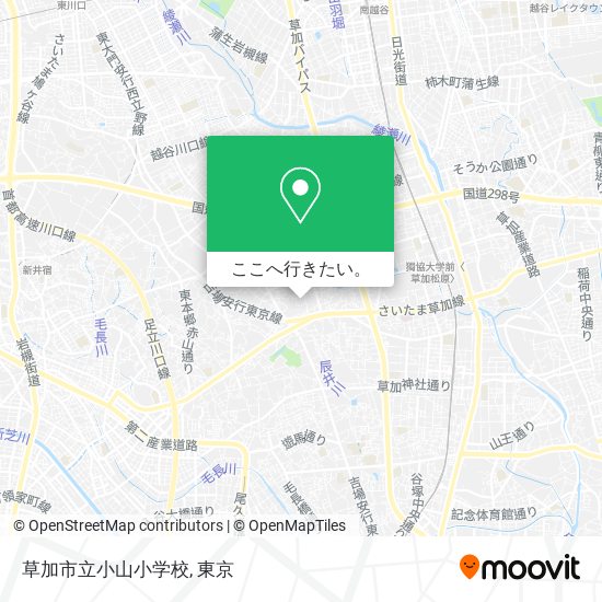 草加市立小山小学校地図