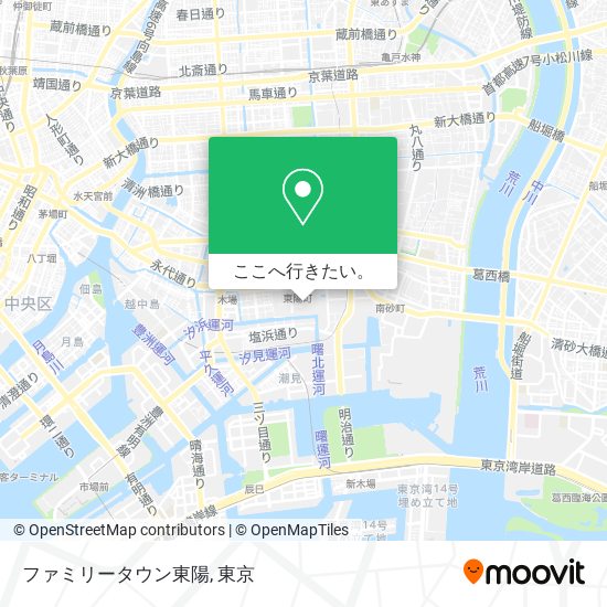 ファミリータウン東陽地図