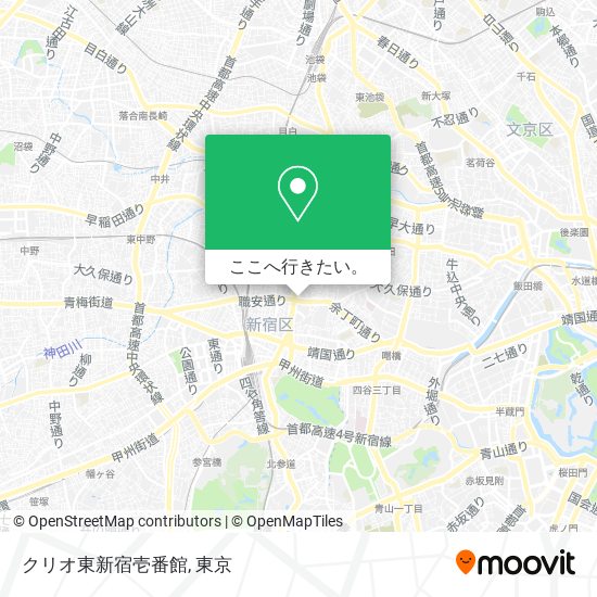 クリオ東新宿壱番館地図