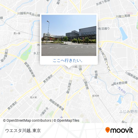 ウエスタ川越地図