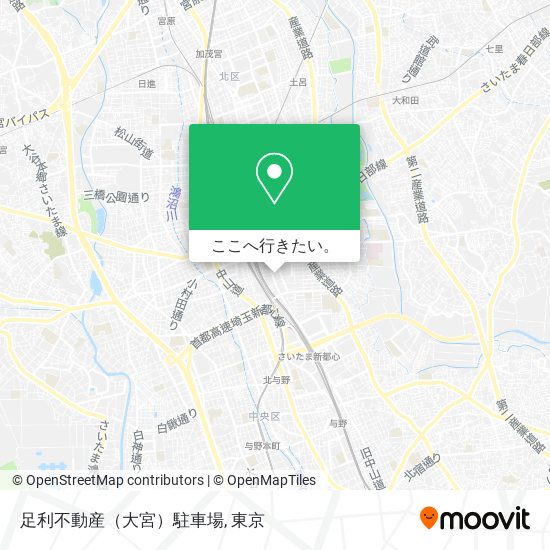 足利不動産（大宮）駐車場地図