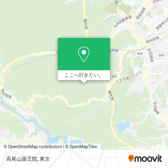 高尾山薬王院地図