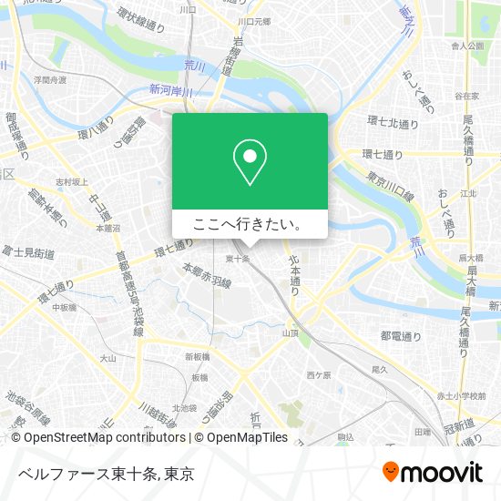 ベルファース東十条地図