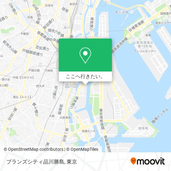 ブランズシティ品川勝島地図