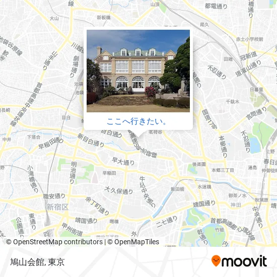 鳩山会館地図