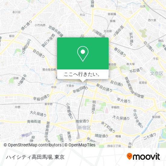 ハイシティ高田馬場地図