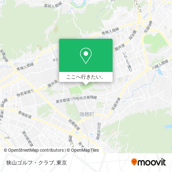 狭山ゴルフ・クラブ地図