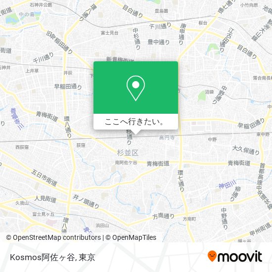 Kosmos阿佐ヶ谷地図