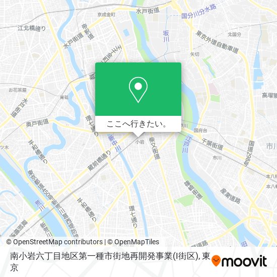 南小岩六丁目地区第一種市街地再開発事業(I街区)地図