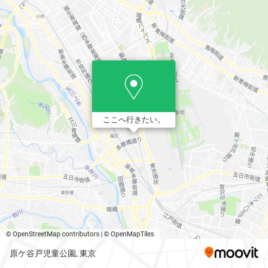原ケ谷戸児童公園地図
