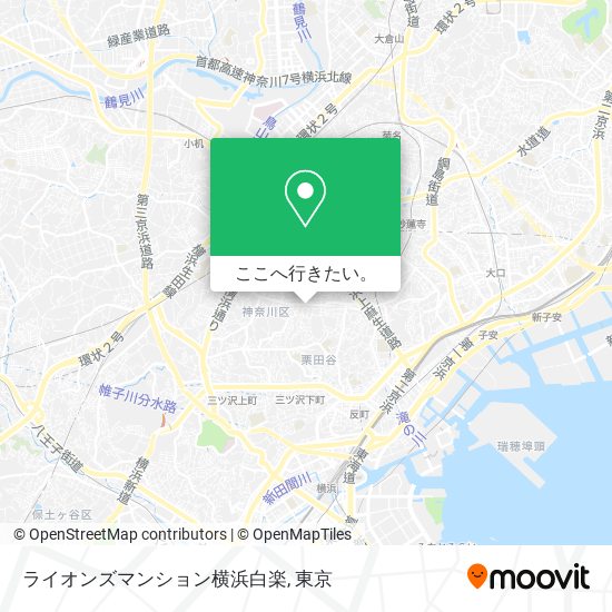 ライオンズマンション横浜白楽地図