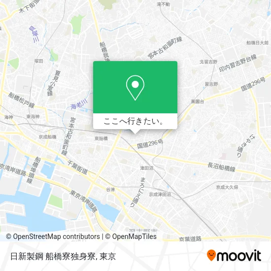 日新製鋼 船橋寮独身寮地図