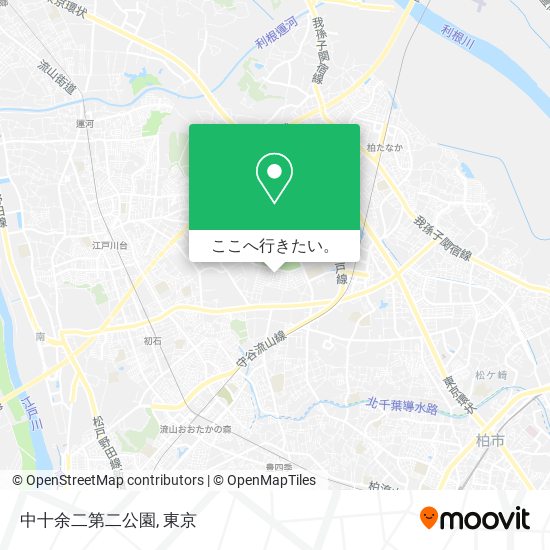 中十余二第二公園地図
