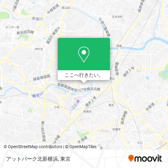 アットパーク北新横浜地図