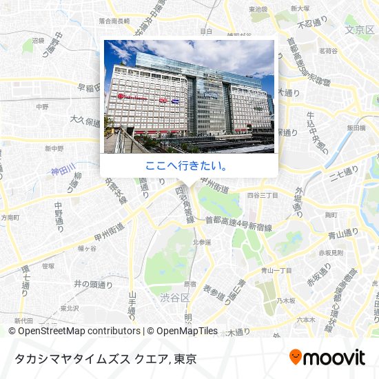 タカシマヤタイムズス クエア地図