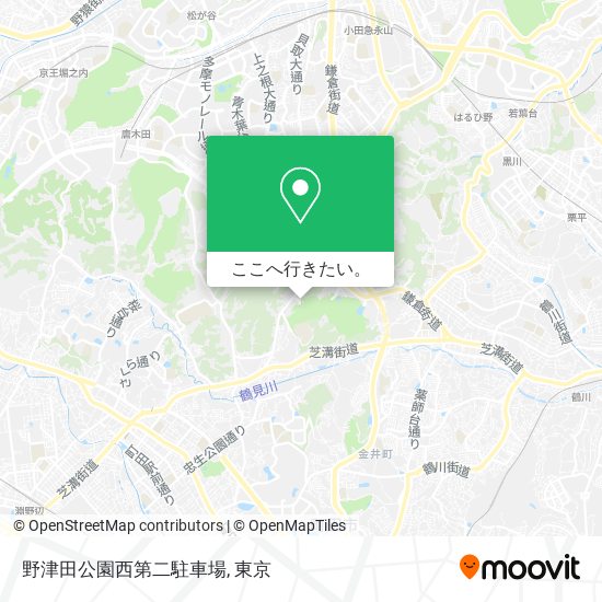 野津田公園西第二駐車場地図