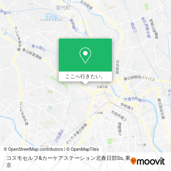 コスモセルフ&カーケアステーション北春日部Ss地図
