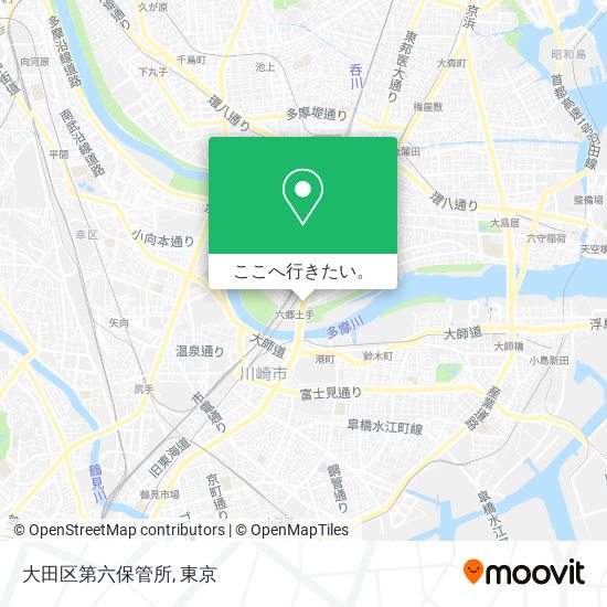 大田区第六保管所地図