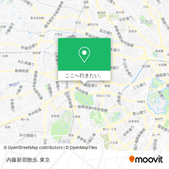 内藤新宿散歩地図