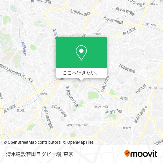 清水建設荏田ラグビー場地図