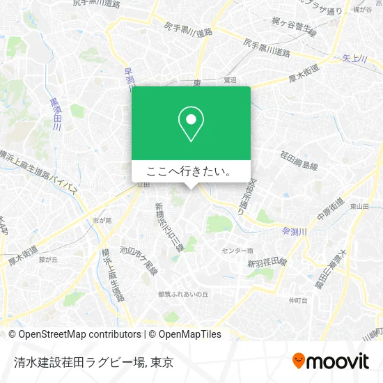 清水建設荏田ラグビー場地図