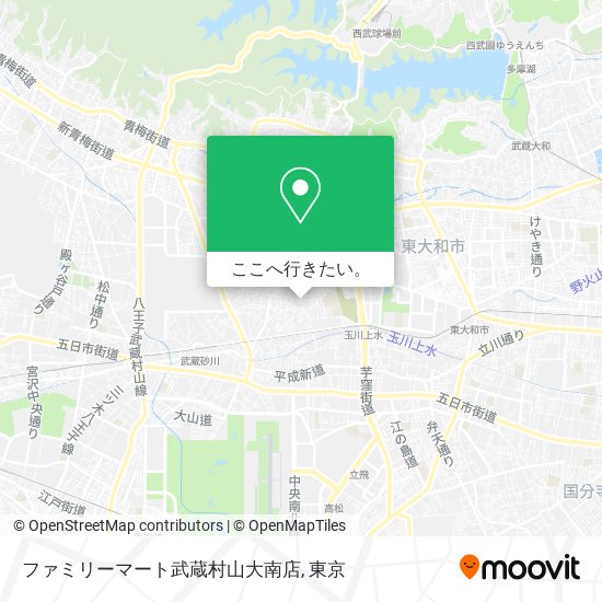 ファミリーマート武蔵村山大南店地図