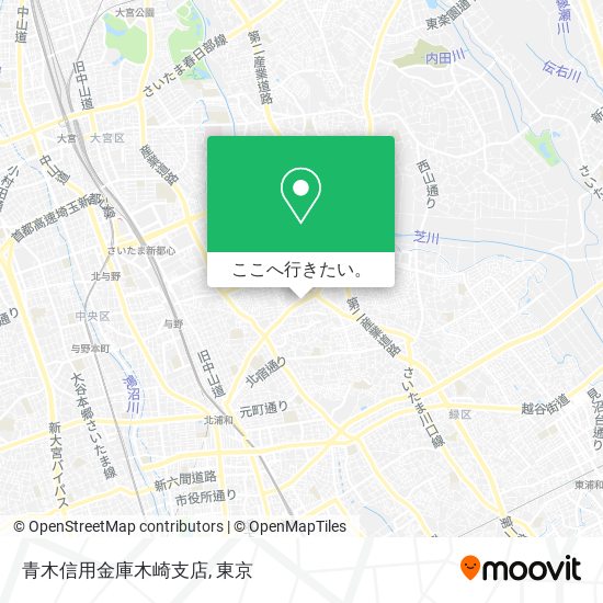 青木信用金庫木崎支店地図