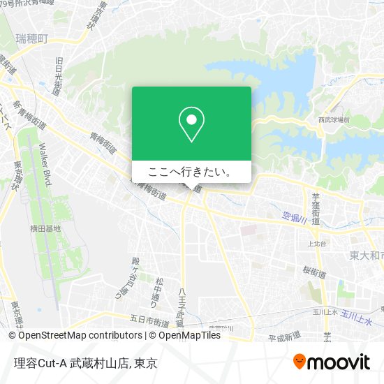 理容Cut-A 武蔵村山店地図