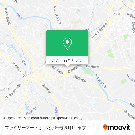ファミリーマートさいたま岩槻城町店地図