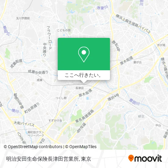 明治安田生命保険長津田営業所地図