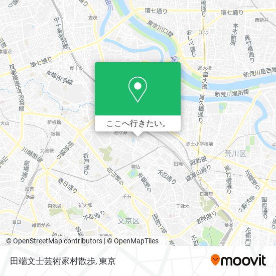 田端文士芸術家村散歩地図