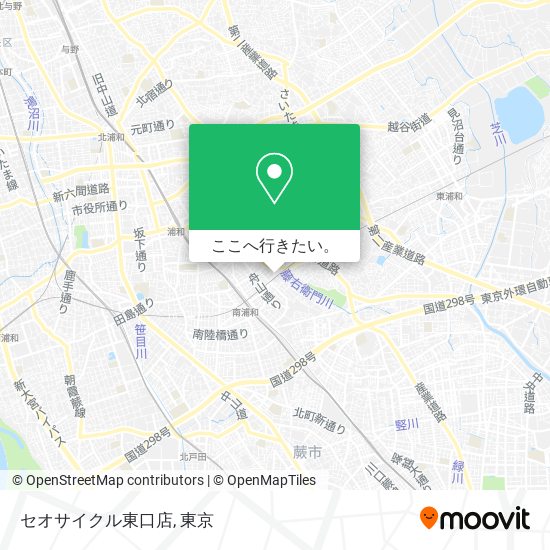 セオサイクル東口店地図