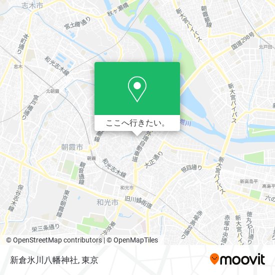 新倉氷川八幡神社地図