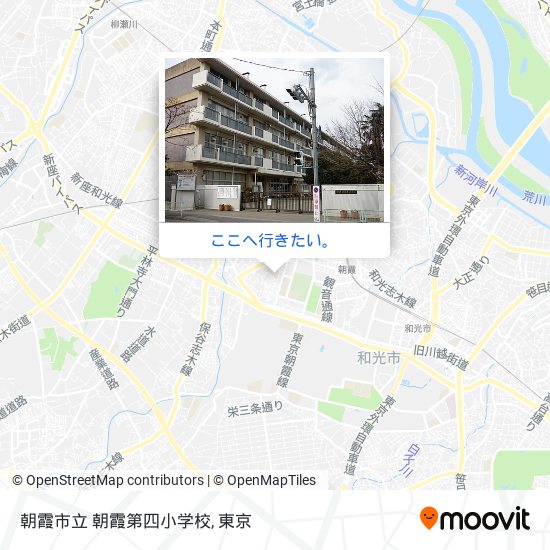 朝霞市立 朝霞第四小学校地図