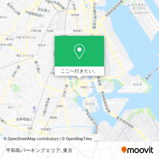 平和島パーキングエリア地図