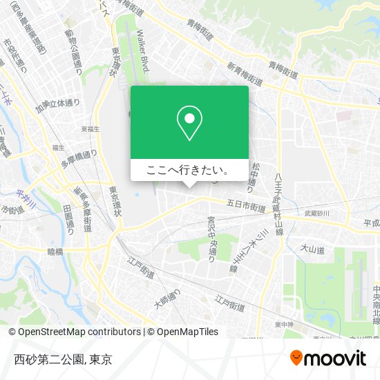 西砂第二公園地図