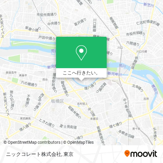 ニックコレート株式会社地図