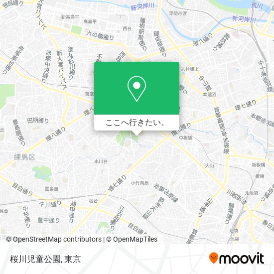 桜川児童公園地図