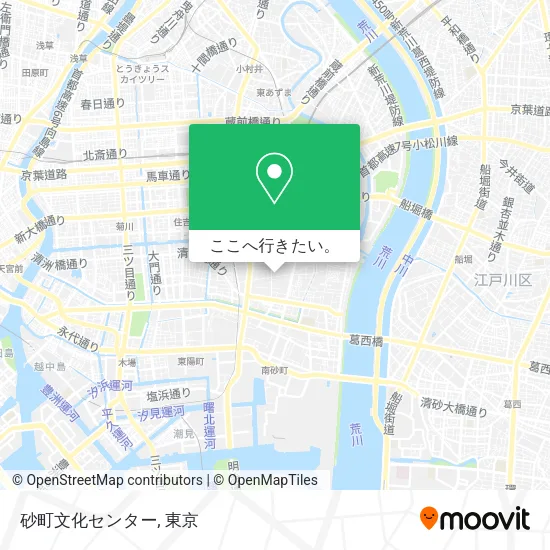 砂町文化センター地図