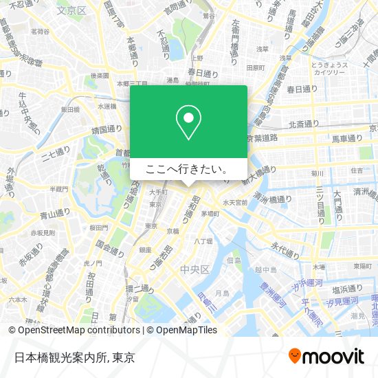日本橋観光案内所地図